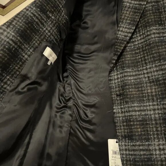 Reiss Charcoal Check Blazer 38 Focus - Picture 2 of 9
